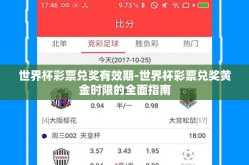 世界杯彩票兑奖有效期-世界杯彩票兑奖黄金时限的全面指南