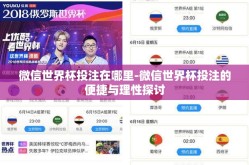 微信世界杯投注在哪里-微信世界杯投注的便捷与理性探讨