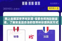 网上去哪买世界杯彩票-探索合规购彩新渠道，了解安全且合法的世界杯彩票购买方式