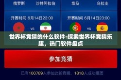 世界杯竞猜的什么软件-探索世界杯竞猜乐趣，热门软件盘点