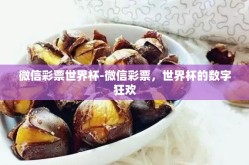 微信彩票世界杯-微信彩票，世界杯的数字狂欢