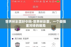 世界杯彩票好中吗-世界杯彩票，一个需慎重对待的赌局