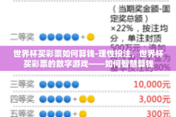 世界杯买彩票如何算钱-理性投注，世界杯买彩票的数字游戏——如何智慧算钱