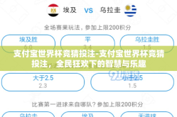 支付宝世界杯竞猜投注-支付宝世界杯竞猜投注，全民狂欢下的智慧与乐趣