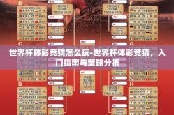 世界杯体彩竞猜怎么玩-世界杯体彩竞猜，入门指南与策略分析