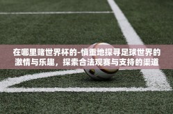 在哪里赌世界杯的-慎重地探寻足球世界的激情与乐趣，探索合法观赛与支持的渠道