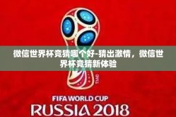 微信世界杯竞猜哪个好-猜出激情，微信世界杯竞猜新体验