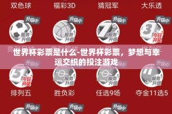 世界杯彩票是什么-世界杯彩票，梦想与幸运交织的投注游戏