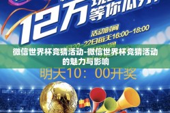 微信世界杯竞猜活动-微信世界杯竞猜活动的魅力与影响