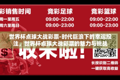 世界杯点球大战彩票-时代巨浪下的幸运投注，世界杯点球大战彩票的魅力与挑战