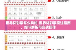 世界杯彩票怎么卖的-世界杯彩票投注指南，细节解析与实战操作