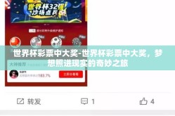 世界杯彩票中大奖-世界杯彩票中大奖，梦想照进现实的奇妙之旅