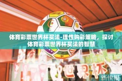 体育彩票世界杯买法-理性购彩策略，探讨体育彩票世界杯买法的智慧