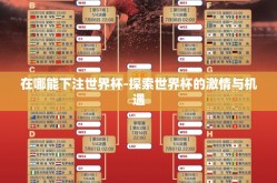 在哪能下注世界杯-探索世界杯的激情与机遇