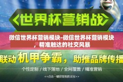 微信世界杯营销模块-微信世界杯营销模块，精准触达的社交风暴