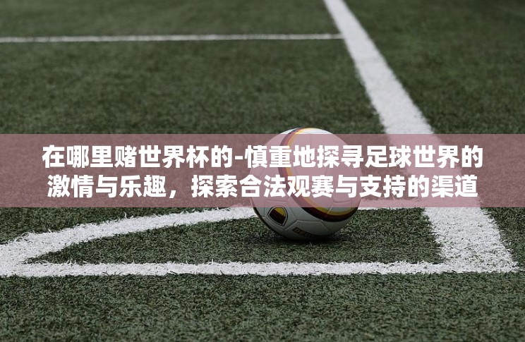 在哪里赌世界杯的-慎重地探寻足球世界的激情与乐趣，探索合法观赛与支持的渠道