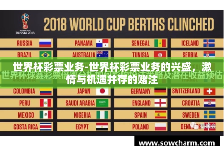 世界杯彩票业务-世界杯彩票业务的兴盛,激情与机遇并存的赌注 世界杯彩票业务-世界杯彩票业务的兴盛,激情与机遇并存的赌注