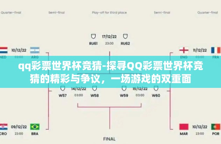 qq彩票世界杯竞猜-探寻QQ彩票世界杯竞猜的精彩与争议，一场游戏的双重面