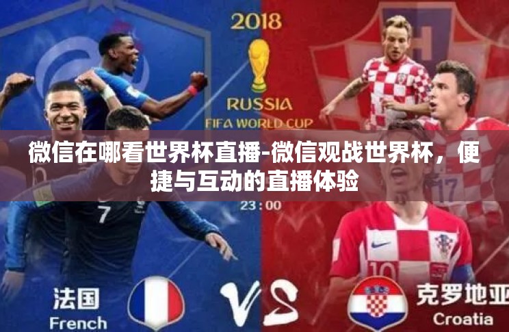 微信在哪看世界杯直播-微信观战世界杯,便捷与互动的直播体验 微信在哪看世界杯直播-微信观战世界杯,便捷与互动的直播体验