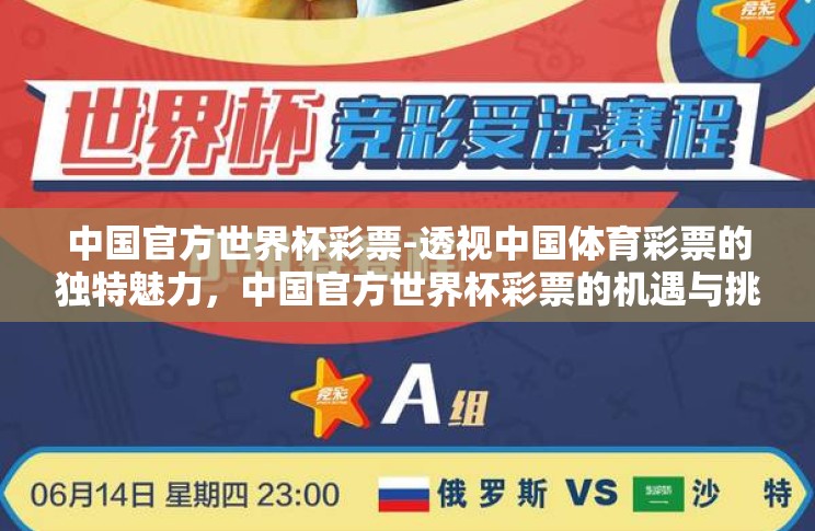 中国官方世界杯彩票-透视中国体育彩票的独特魅力，中国官方世界杯彩票的机遇与挑战