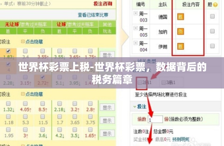 世界杯彩票上税-世界杯彩票,数据背后的税务篇章 世界杯彩票上税-世界杯彩票,数据背后的税务篇章