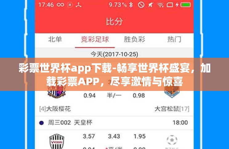 彩票世界杯app下载-畅享世界杯盛宴,加载彩票APP,尽享激情与惊喜 彩票世界杯app下载-畅享世界杯盛宴,加载彩票APP,尽享激情与惊喜