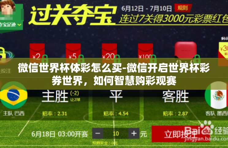 微信世界杯体彩怎么买-微信开启世界杯彩券世界,如何智慧购彩观赛 微信世界杯体彩怎么买-微信开启世界杯彩券世界,如何智慧购彩观赛