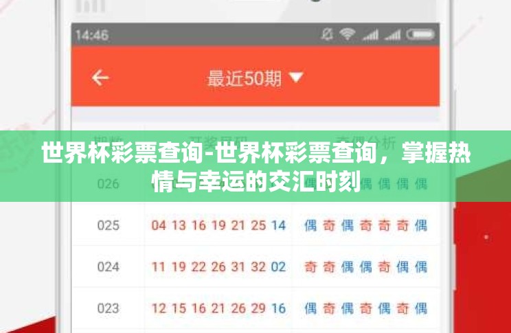 世界杯彩票查询-世界杯彩票查询,掌握热情与幸运的交汇时刻 世界杯彩票查询-世界杯彩票查询,掌握热情与幸运的交汇时刻
